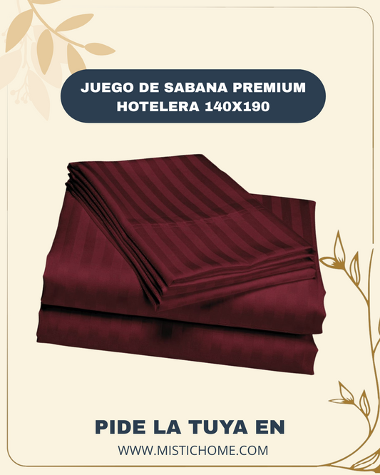 Juego De Sabana Premium Hotelera 140x190